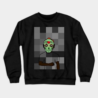 Exclusive MaleMask NFT - MexicanEye Color and GreenSkin on TeePublic Crewneck Sweatshirt